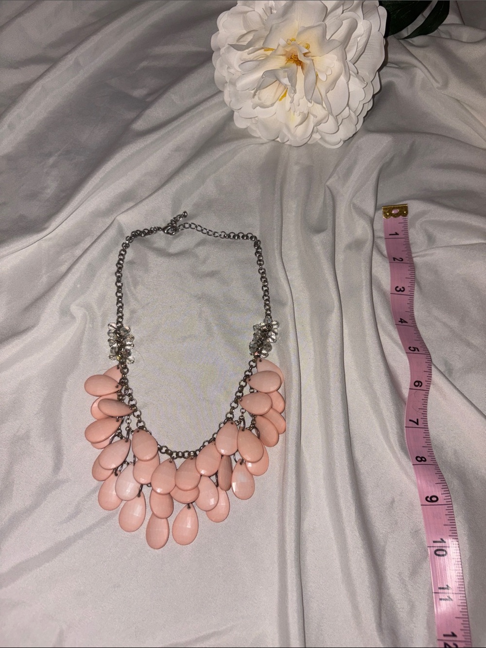 Women's Pink Bib Statement Necklace - Fashion Brand